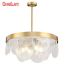 GobekUsa Glass Copper LED Pendant Light: Luxury Nordic Design for Home Decor