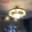 GobekUsa Glass Copper LED Pendant Light: Luxury Nordic Design for Home Decor