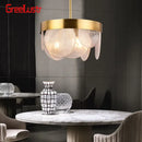 GobekUsa Glass Copper LED Pendant Light: Luxury Nordic Design for Home Decor