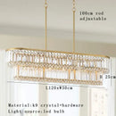 GobekUsa Crystal Round Pendant Lights: Luxury Nordic Living Room Decoration