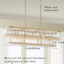 GobekUsa Crystal Round Pendant Lights: Luxury Nordic Living Room Decoration