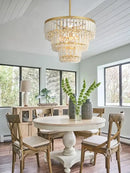 GobekUsa Crystal Round Pendant Lights: Luxury Nordic Living Room Decoration