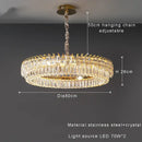 GobekUsa Crystal Ceiling Chandelier, Nordic Luxury Double Lampara for Dining Table