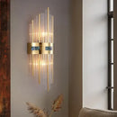 GobekUsa Crystal LED Wall Lamp for Dining Living Room Restroom Stair Bedside Luxury Sconce