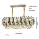 GobekUsa Crystal Modern Pendant Light: Luxury Indoor Fixture for Home Decor