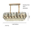 GobekUsa Crystal Modern Pendant Light: Luxury Indoor Fixture for Home Decor