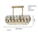 GobekUsa Crystal Modern Pendant Light: Luxury Indoor Fixture for Home Decor