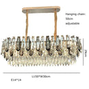 GobekUsa Crystal Modern Pendant Light: Luxury Indoor Fixture for Home Decor