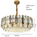 GobekUsa Crystal Modern Pendant Light: Luxury Indoor Fixture for Home Decor
