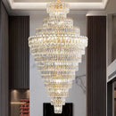 GobekUsa Crystal Chandelier: Penthouse Light Luxury for Villa Livingroom, Rotating Staircase Atmosphere