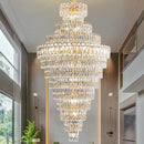 GobekUsa Crystal Chandelier: Penthouse Light Luxury for Villa Livingroom, Rotating Staircase Atmosphere