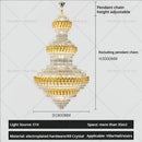 GobekUsa Deluxe Crystal Chandelier for Chic European Villa Living Room & Hotel Luxury