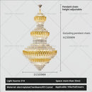 GobekUsa Deluxe Crystal Chandelier for Chic European Villa Living Room & Hotel Luxury