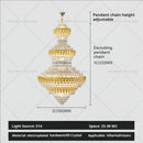 GobekUsa Deluxe Crystal Chandelier for Chic European Villa Living Room & Hotel Luxury
