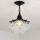 GobekUsa Gold/Black Crystal Pendant Chandelier for Wedding Decor and Luxury Home Lighting