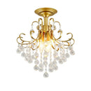 GobekUsa Gold/Black Crystal Pendant Chandelier for Wedding Decor and Luxury Home Lighting