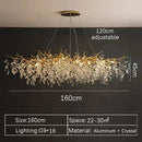 GobekUsa Crystal Pendant Chandelier for Luxury Dining Living Room LED Lighting by Decorbites