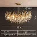 GobekUsa Crystal Pendant Chandelier for Luxury Dining Living Room LED Lighting by Decorbites