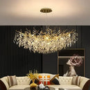 GobekUsa Crystal Pendant Chandelier for Luxury Dining Living Room LED Lighting by Decorbites