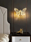 GobekUsa Nordic Creative Luxury Butterfly wall lamp for Bedroom Living Room Lighting