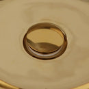 GobekUsa Golden Plated Round Ceramic Luxury Bath Mixer Set with Brass Faucet & Pop Drain