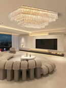 GobekUsa Crystal Round Ceiling Lamp - Nordic Luxury Home Decor Luxe Chandelier