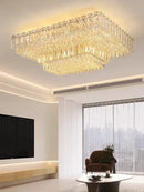 GobekUsa Crystal Round Ceiling Lamp - Nordic Luxury Home Decor Luxe Chandelier