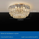 GobekUsa Crystal Round Ceiling Lamp - Nordic Luxury Home Decor Luxe Chandelier