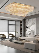 GobekUsa Crystal Round Ceiling Lamp - Nordic Luxury Home Decor Luxe Chandelier
