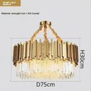 GobekUsa Crystal Art LED Ceiling Chandelier: Luxury Living Room Round Lamp