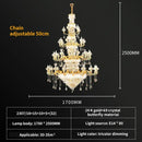 GobekUsa Crystal Candle Chandelier for Luxury Living Room, Bedroom, and Dining Room