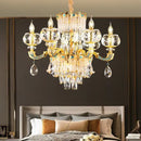 GobekUsa Crystal Candle Chandelier for Luxury Living Room, Bedroom, and Dining Room