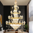 GobekUsa Crystal Candle Chandelier for Luxury Living Room, Bedroom, and Dining Room