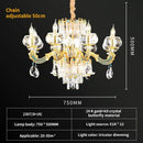 GobekUsa Crystal Candle Chandelier for Luxury Living Room, Bedroom, and Dining Room