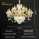 GobekUsa Crystal Candle Chandelier for Luxury Living Room, Bedroom, and Dining Room