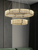 GobekUsa Crystal Ceiling Chandelier | Luxury Glass Hanging Lamps LED Décor
