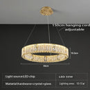 GobekUsa Crystal Ceiling Chandelier | Luxury Glass Hanging Lamps LED Décor