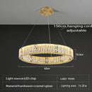 GobekUsa Crystal Ceiling Chandelier | Luxury Glass Hanging Lamps LED Décor