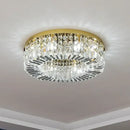 GobekUsa Crystal Ceiling Chandelier: Luxury LED Pendant Light for Elegant Interiors