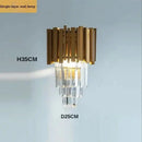 GobekUsa Crystal Ceiling Chandelier: Luxury Round LED Light for Living Room, Artistic Home Decor