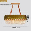 GobekUsa Crystal Ceiling Chandelier: Luxury Round LED Light for Living Room, Artistic Home Decor