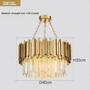 GobekUsa Crystal Ceiling Chandelier: Luxury Round LED Light for Living Room, Artistic Home Decor