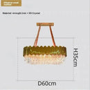 GobekUsa Crystal Ceiling Chandelier: Luxury Round LED Light for Living Room, Artistic Home Decor
