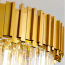GobekUsa Crystal Ceiling Chandelier: Luxury Round LED Light for Living Room, Artistic Home Decor