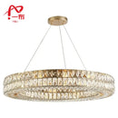 GobekUsa Crystal Circle Pendant Chandelier - Luxury Lighting for Interior Decoration