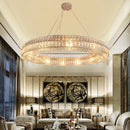 GobekUsa Crystal Circle Pendant Chandelier - Luxury Lighting for Interior Decoration