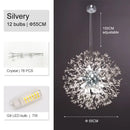 GobekUsa Dandelion Chandelier: Luxury Crystal Pendant Lamp for Living Room and Bedroom