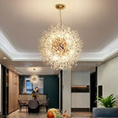 GobekUsa Dandelion Chandelier: Luxury Crystal Pendant Lamp for Living Room and Bedroom