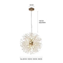 GobekUsa Dandelion Chandelier: Luxury Crystal Pendant Lamp for Living Room and Bedroom