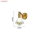 GobekUsa Crystal Diamond LED Wall Sconce for Luxury Home Decor Lighting